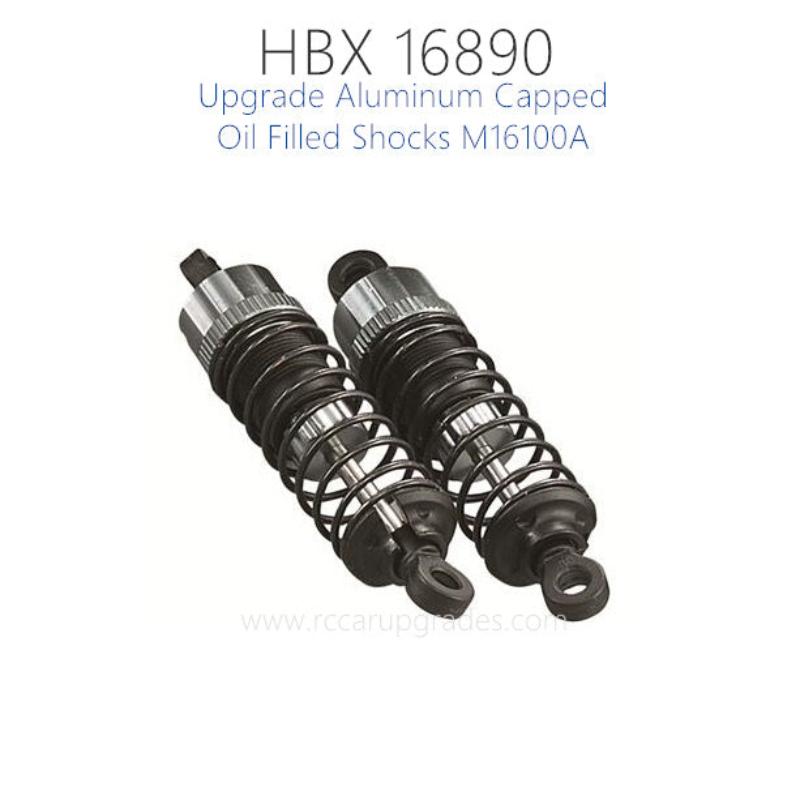 Aluminum Capped Oil Filled Shock Absorbers Upgrade Parts for HBX 16890 1/16 RC Car